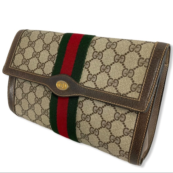 🔴SOLD🔴Gucci Ophidia Web clutch crossbody bag - Picture 4 of 16